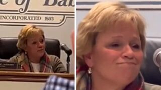 Babylon Village Mayor Mary Adams rejects questions, wants man removed