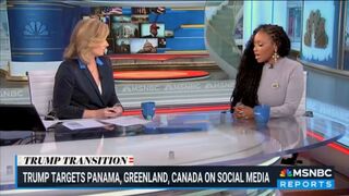 Rep. Crockett mumbles while suggesting Trump is dum